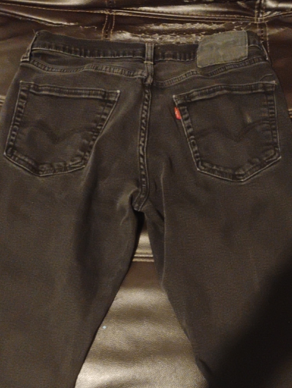 Levi's Men's Straight Jeans in Washed Black